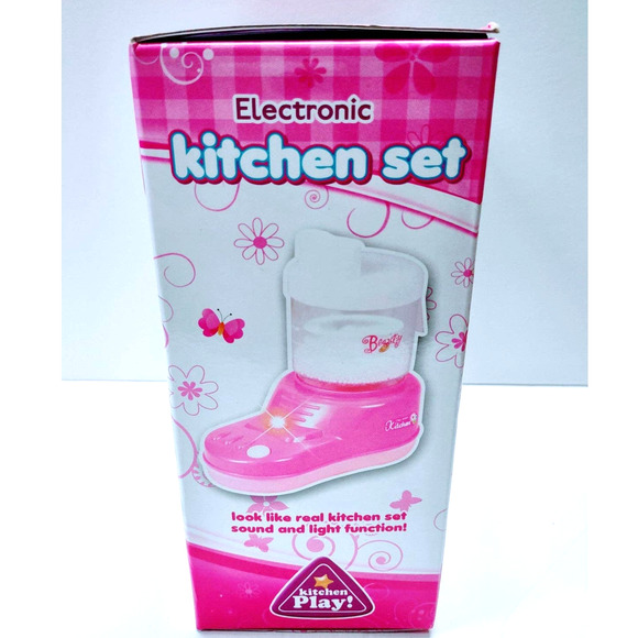 Electronic Pink Kitchen Set for kids ages 3+ - Picture 3 of 5